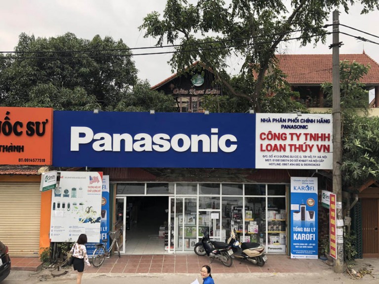 Thi công biển hiệu Panasonic